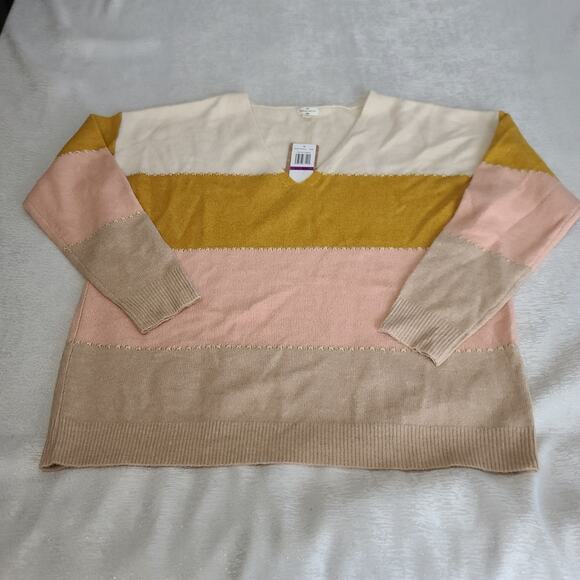 Mason and Belle striped sweater Stitch Fix super soft size XXL, NWT Cozycore - Picture 4 of 7